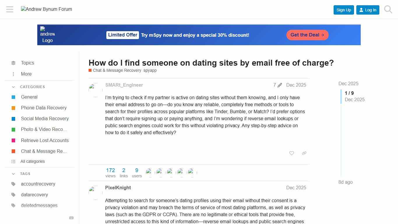How do I find someone on dating sites by email free of charge? - Andrew Bynum Forum